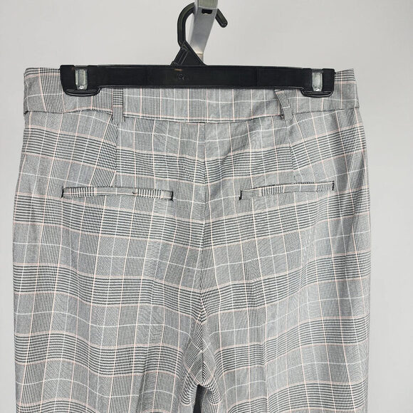 T.N.L Grey Plaid Straight Leg Pants Size 6 - Picture 7 of 9